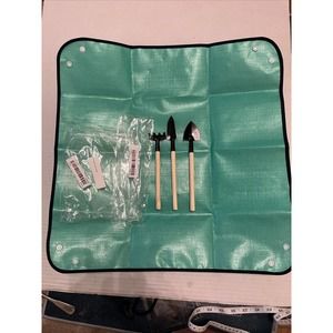 Set of 3 Pcs Mini Garden Hand Tools Indoor Miniature Planting with Mat